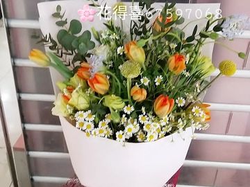 #鬱金香花束 #橙色鬱金香 #歐洲花束 #歐洲進口花束 #進口花束 #Tulip #EuropeanFlower #EuropeanBouquet #ImportedBouquet