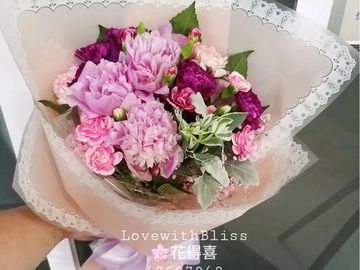牡丹花束，進口花束