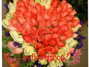 白玫，粉紅玫瑰，毋忘我，葉上花，求婚花束，99枝玫瑰，99枝，玫瑰花束