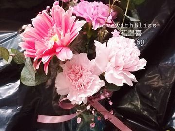 開張鮮花盆景，開張盆景，鮮花盆景，盆景，鮮花枱花，枱花