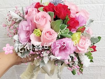 結婚手棒花，鮮花花球