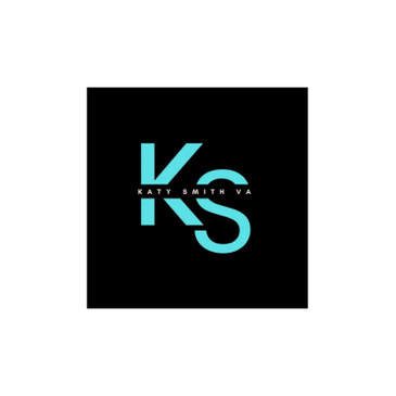 Katy Smith VA logo - black and teal