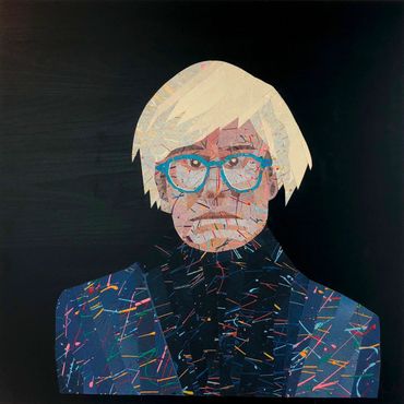 Andy
Oil Painted Masking Tape  22" x 22" 2021