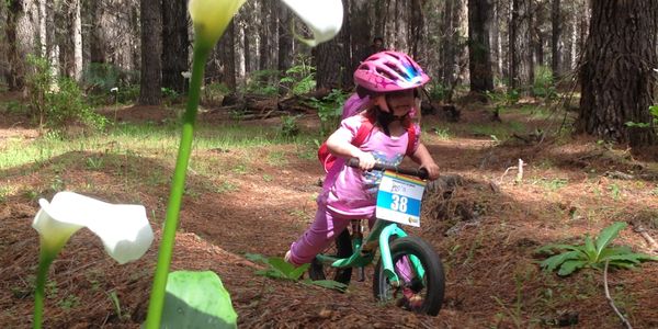 Family mountain biking