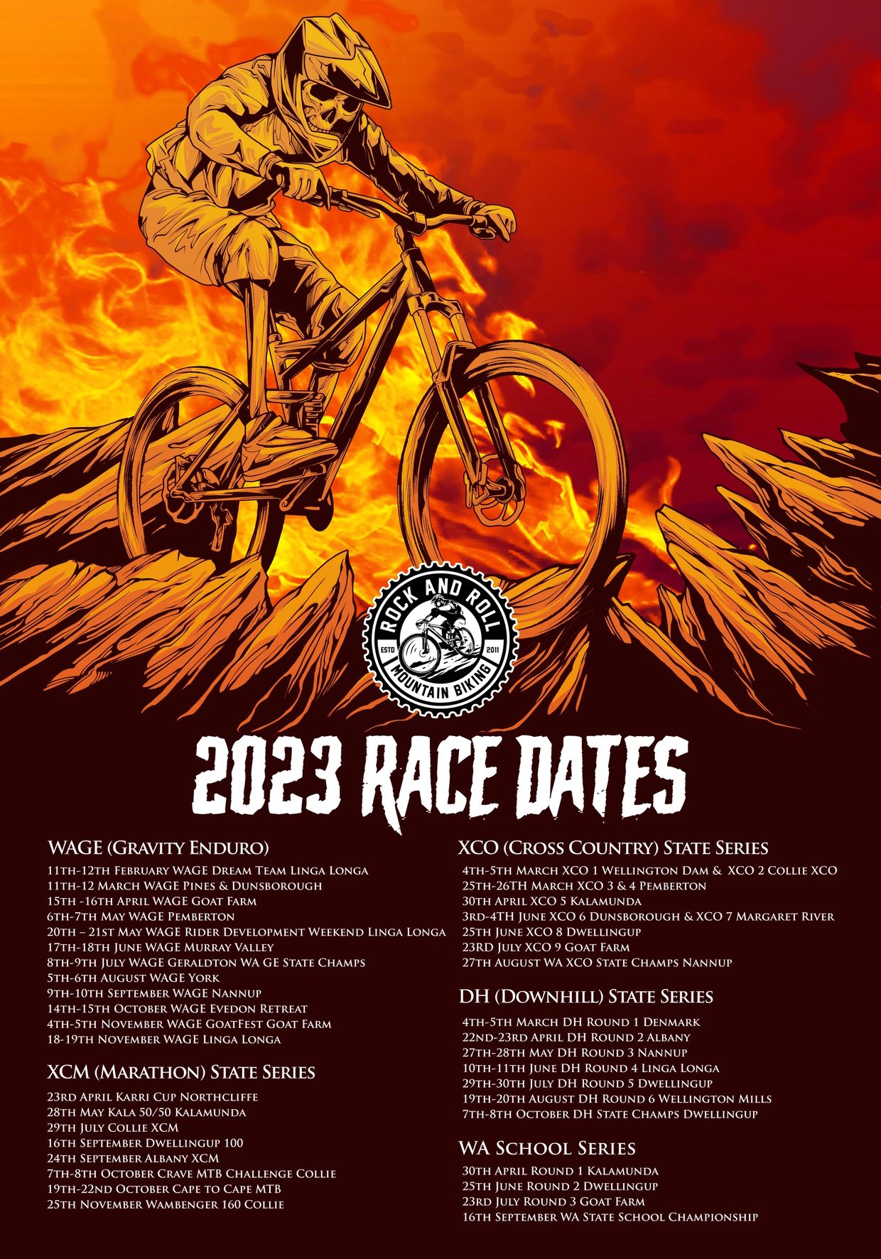 2023 Mountain Bike Event Calendar