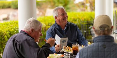 Lunch with friends after golf