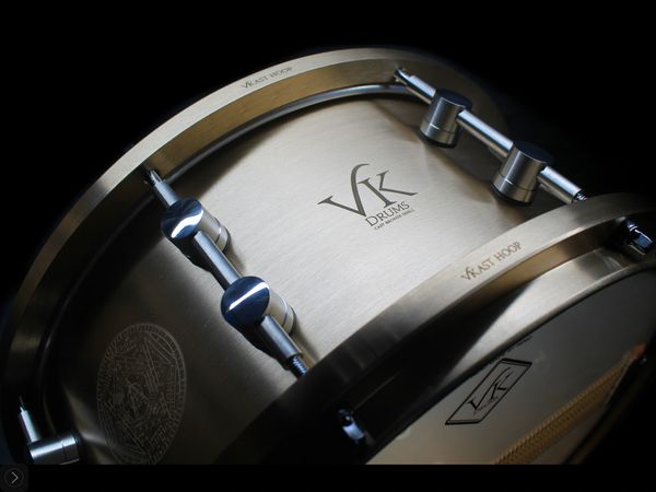 13x7 VKast Bronze 7empest snare drum.