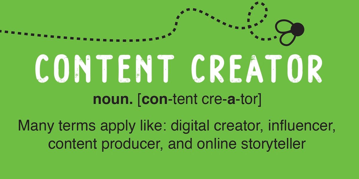 Definition of content creator with related terms.