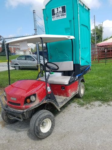 A unit need moved at Shelby County Fair and too far to move by hand. So we found the solution. 