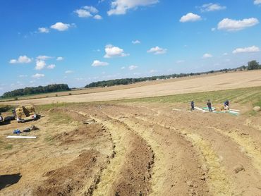 Leach field for a septic.