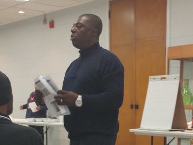 Consultant & evidence-based practice expert Otis Buckson leading a training