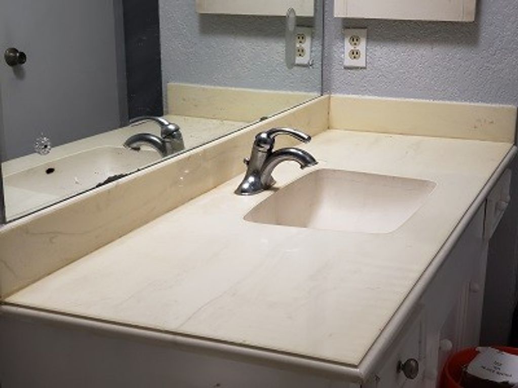 Before and after refinish, no replace just renew