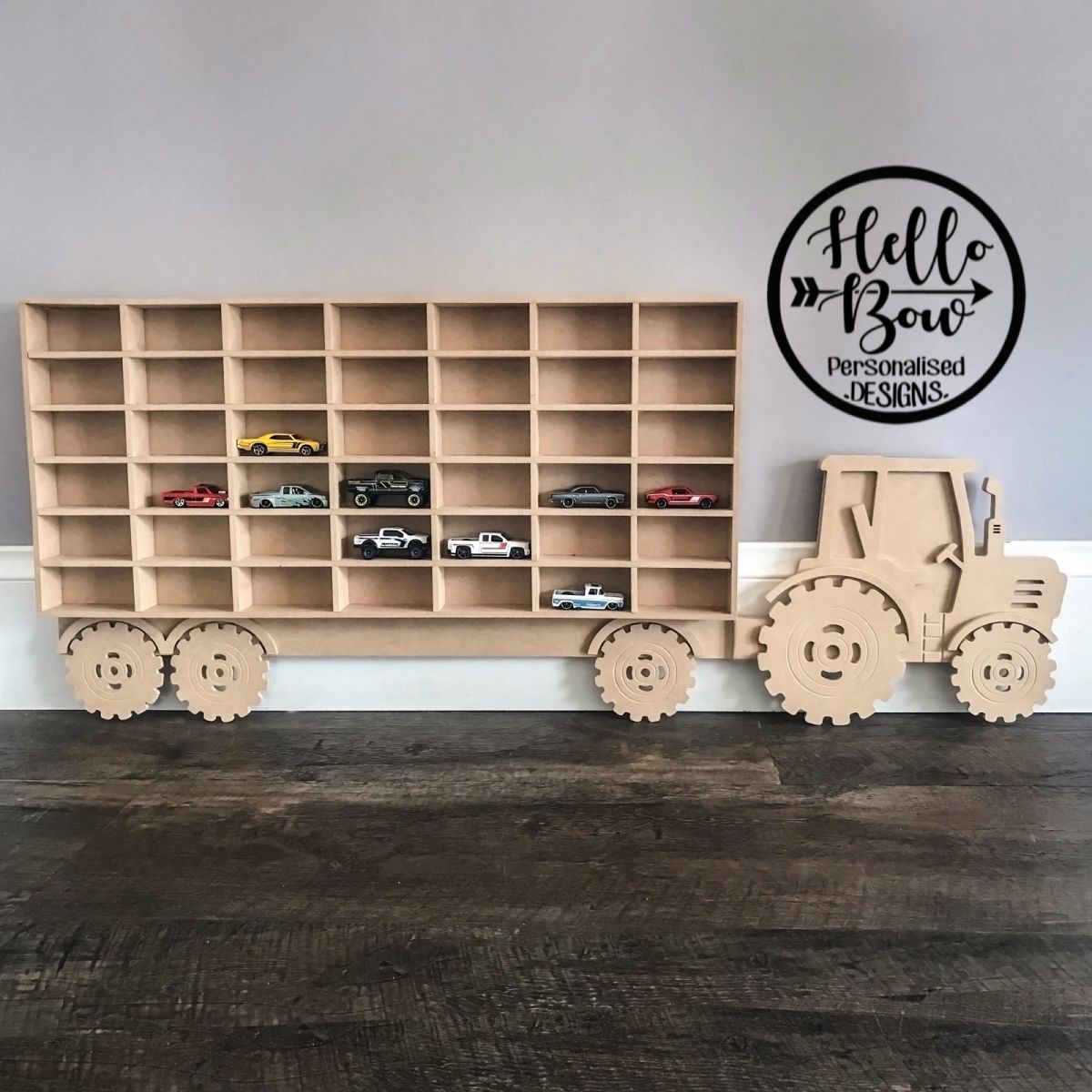 Matchbox Car Storage Tractor- FLAT PACK- ASSEMBLY REQUIRED