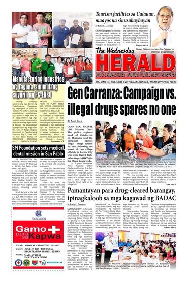 The Wednesday Herald Laguna Province s Weekly Newspaper Home