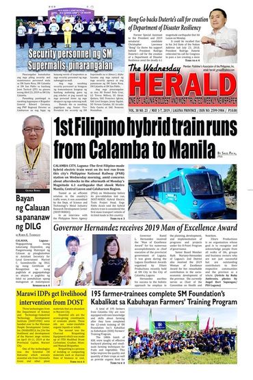 The Wednesday Herald Laguna Province s Weekly Newspaper Home