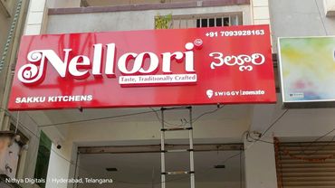 Acrylic LED sign boards 