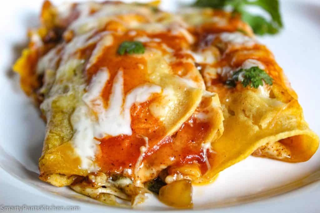 Colorado Roasted Poblano Cheese Enchiladas