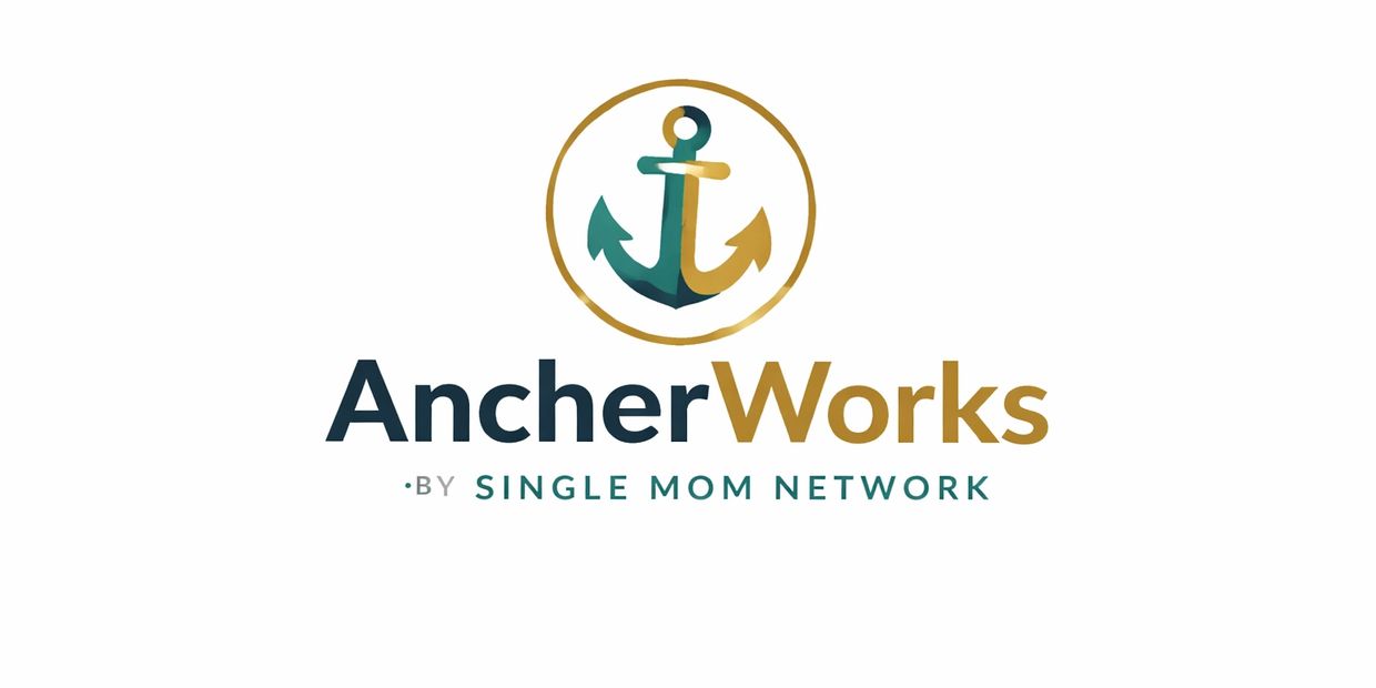 AnchorWorks logo with an anchor symbol and tagline.