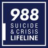 988 Suicide &amp; Crisis Lifeline logo.