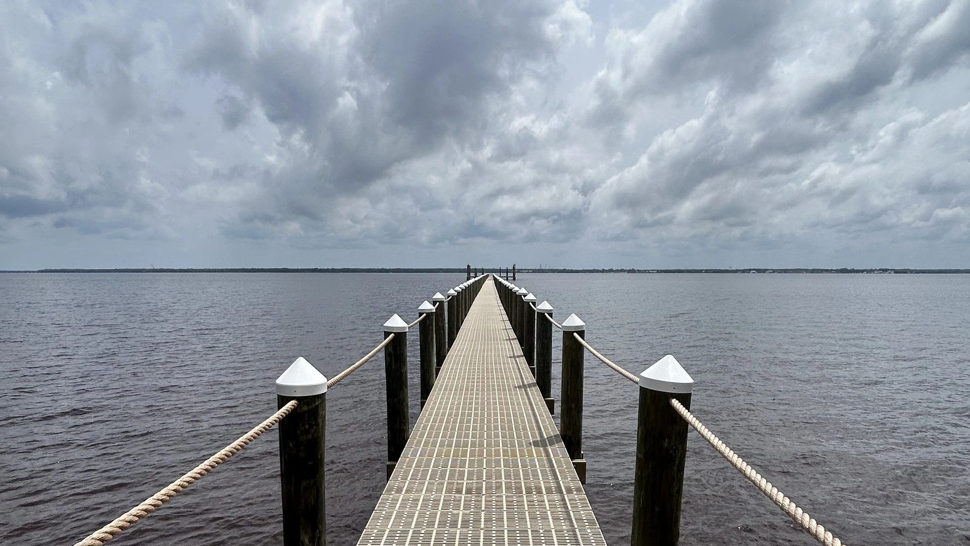 The community dock at Shores at RiverTown on the St. Johns River, St. Johns County, Florida