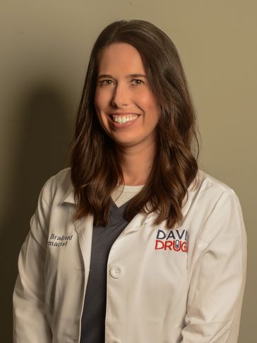 Kelsie Brandford Pharm. D. pharmacist Davis Drugs.