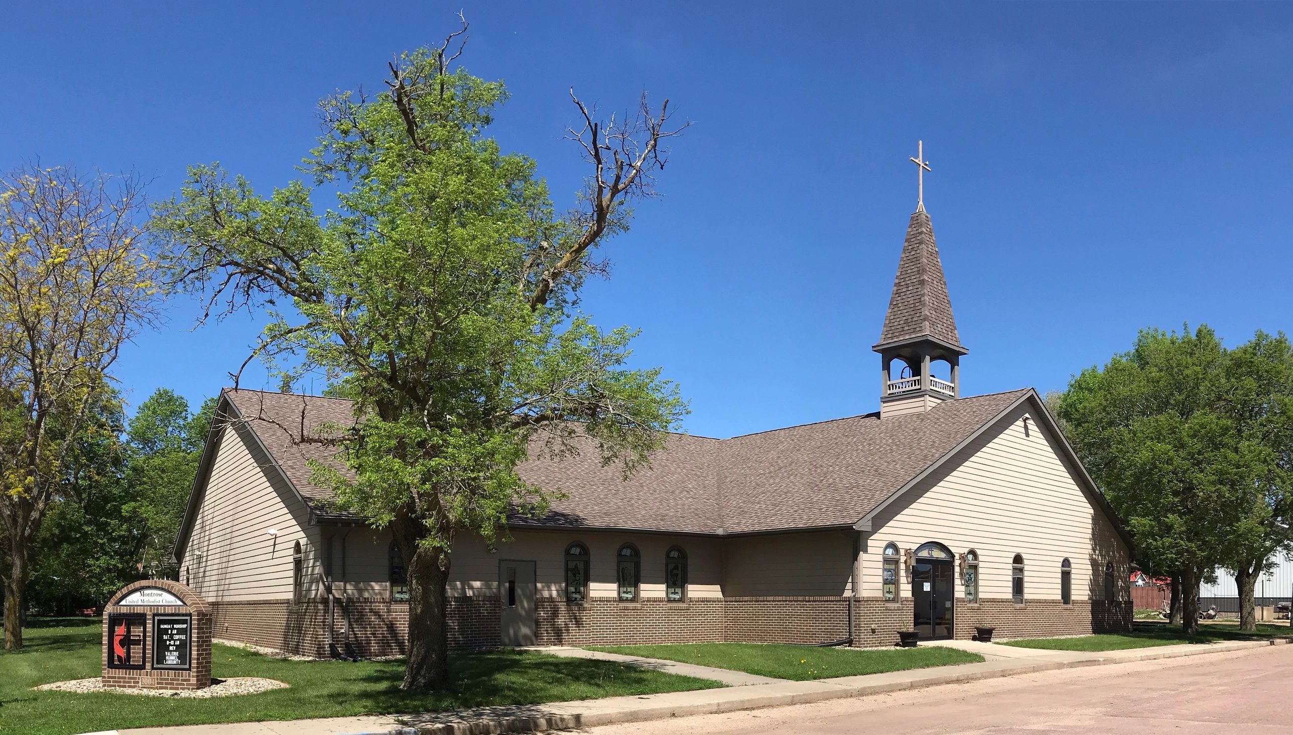 The outside of our church building. 