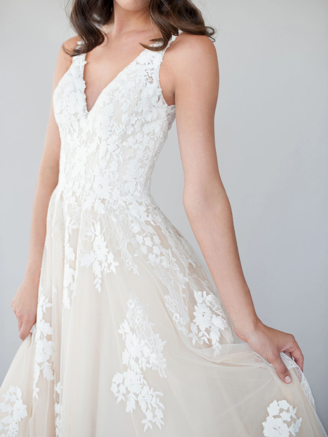 sachin and babi light blue dress Champagne Bridesmaid Dress Ideas to Inspire Your Bridal Party main image 1