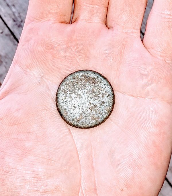 Hessian infantry button Mt Holly, NJ