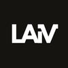Stylized white text logo 'LAIV' on a black background.