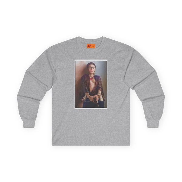 FINE ART PORTRAIT FRIDA, COLORIZED VINTAGE IMAGE