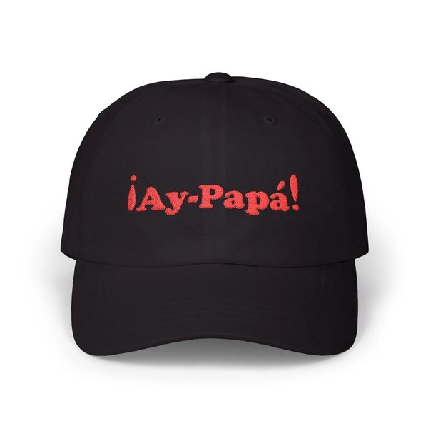 Ay-papa-black hat, embroidered