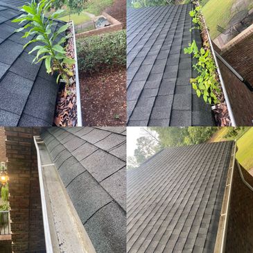Gutter cleaning to prevent overflowing and damage to home's interior and exterior! 