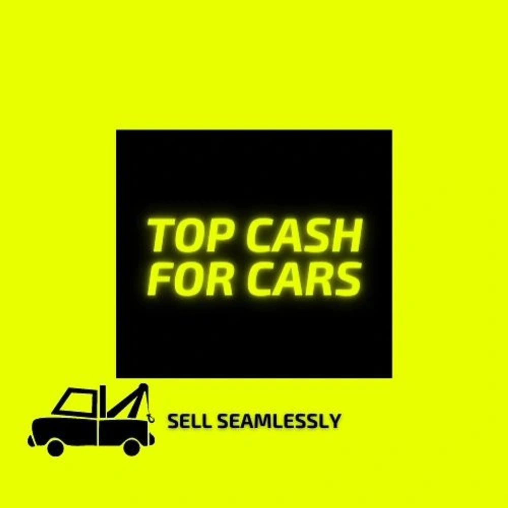 Bright ad for selling cars with top cash offer.