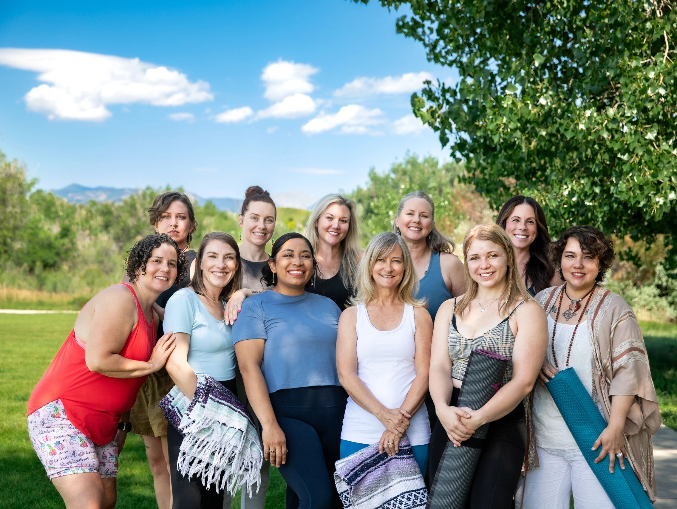 Group of Yoga instructors 
