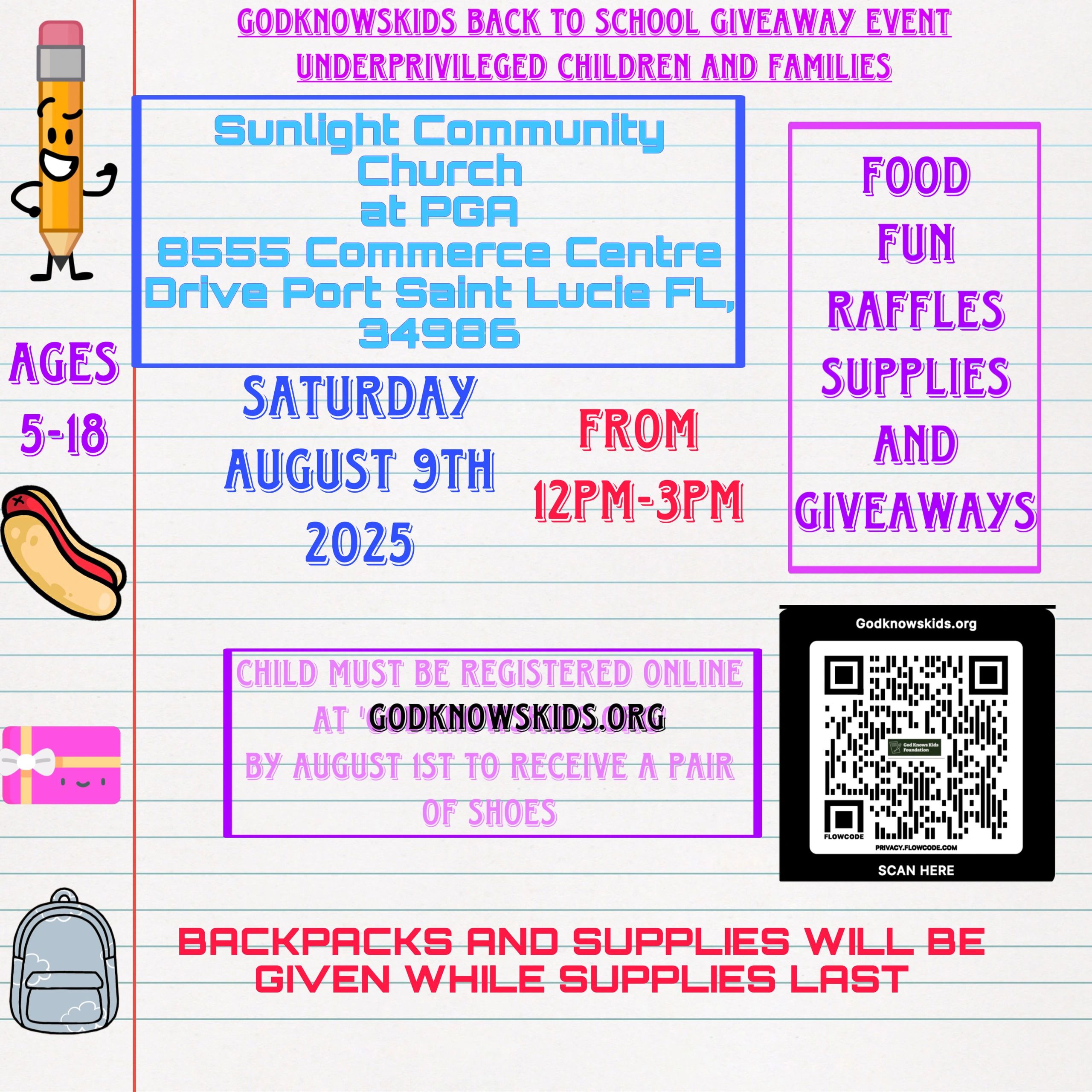 Click the “Event Sign Up” Page on the top left for instructions on how to join the giveaway!