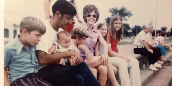 Left to Right: William, Eddie holding Michael, Cynthia, Willie, Kerri and Kathy. 