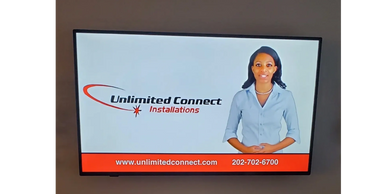 Unlimited Connect TV wall mount installation 