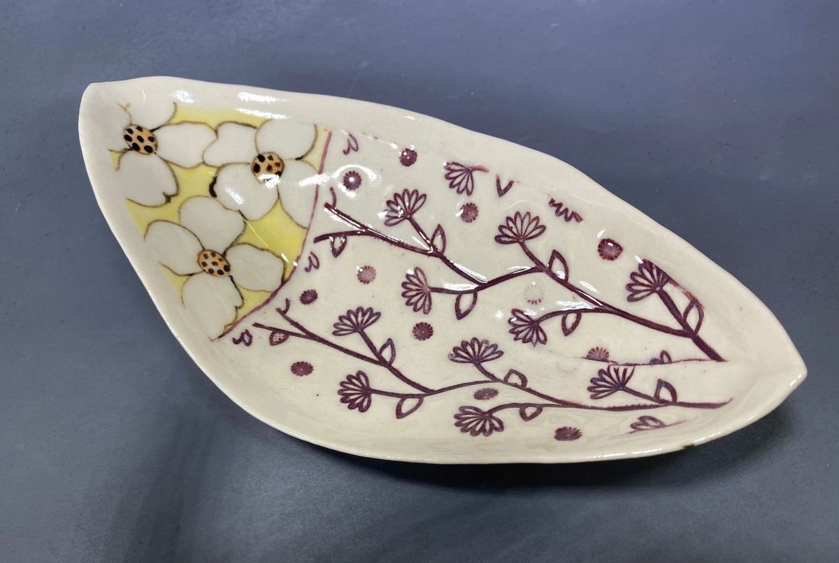 Floral Serving Dish