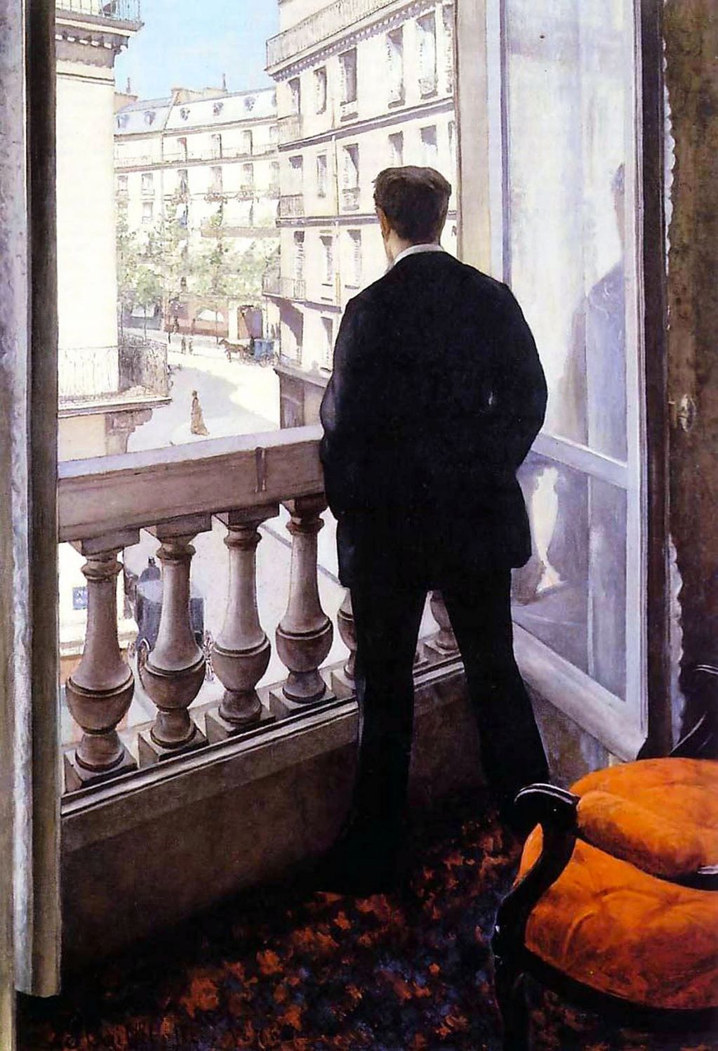 Young Man at His Window by Gustave Caillebotte 