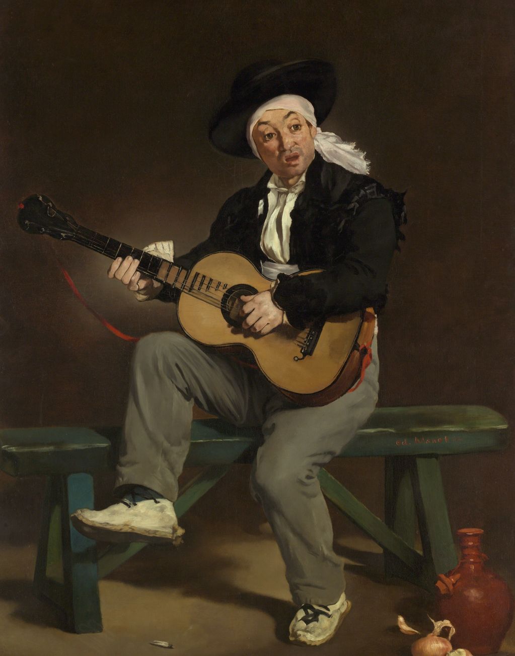 The Spanish Singer by Édouard Manet