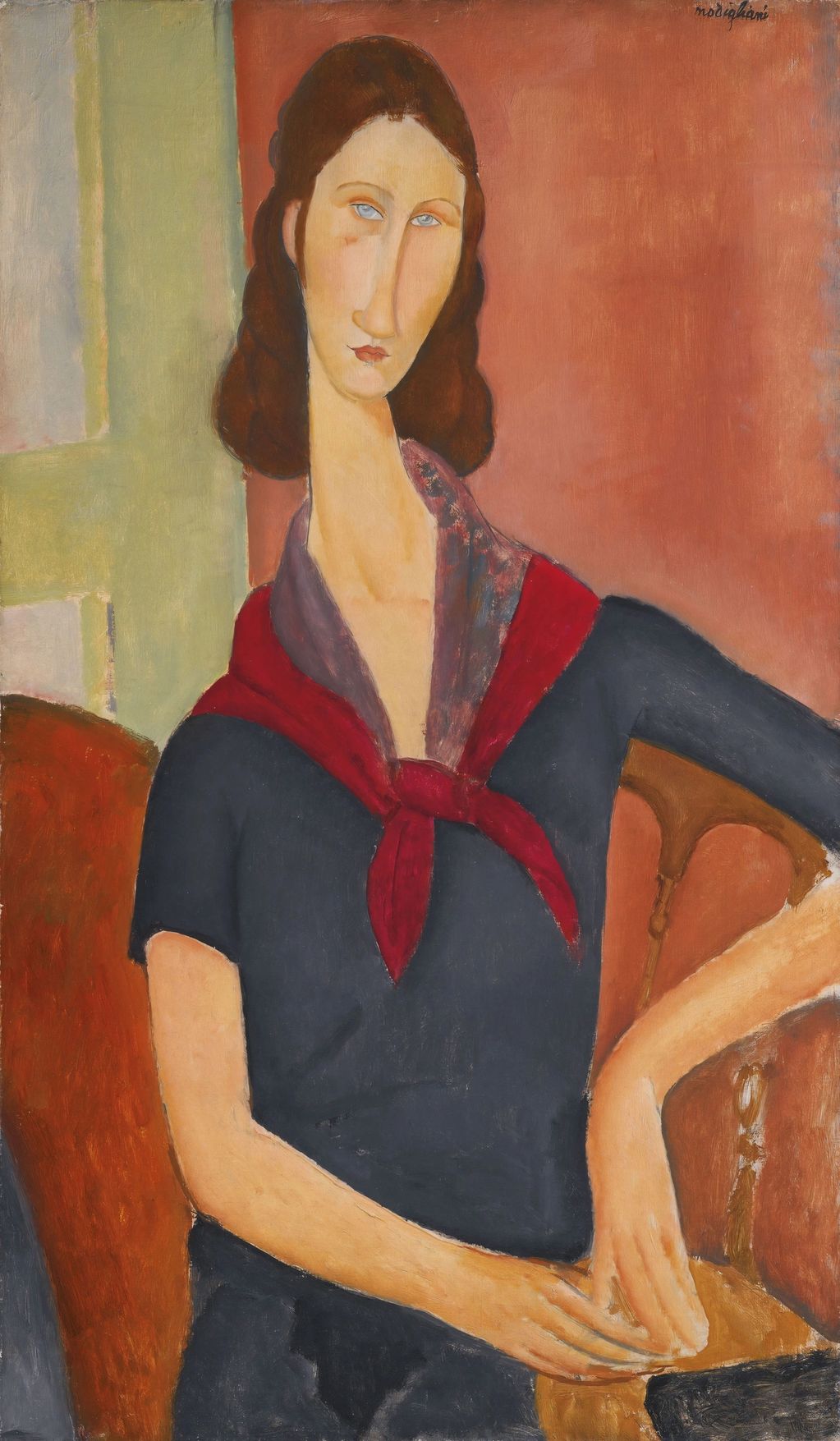 Jeanne Hébuterne (au foulard) by Amedeo Modigliani.