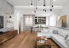 Handstained wood flooring