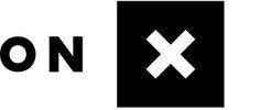 Logo with the letters 'ON' and a white 'X' inside a black square.
