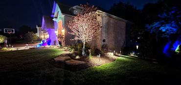 Add elegance and beauty to your home with outdoor lighting.