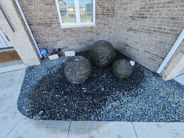 Spruce up that boring spot in front with a decorative water feature