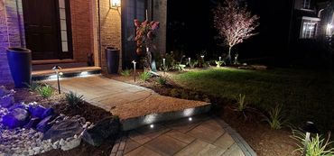 Enhance and welcome your visitors with outdoor landscape and hardscape lighting.