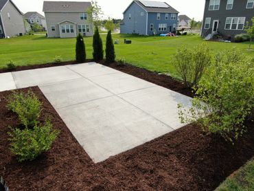 Concrete patio in Plainfield 