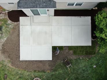 Concrete patio