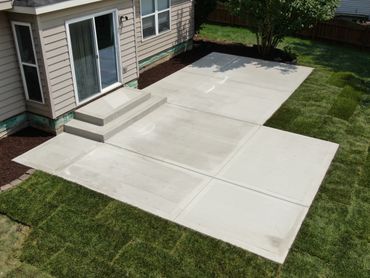 Concrete patio 