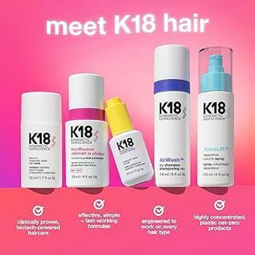 _2 K18 HAIR Products, Treatments, Rebuild Healthy Hair With K18, Reverses Damage Color-Safe products